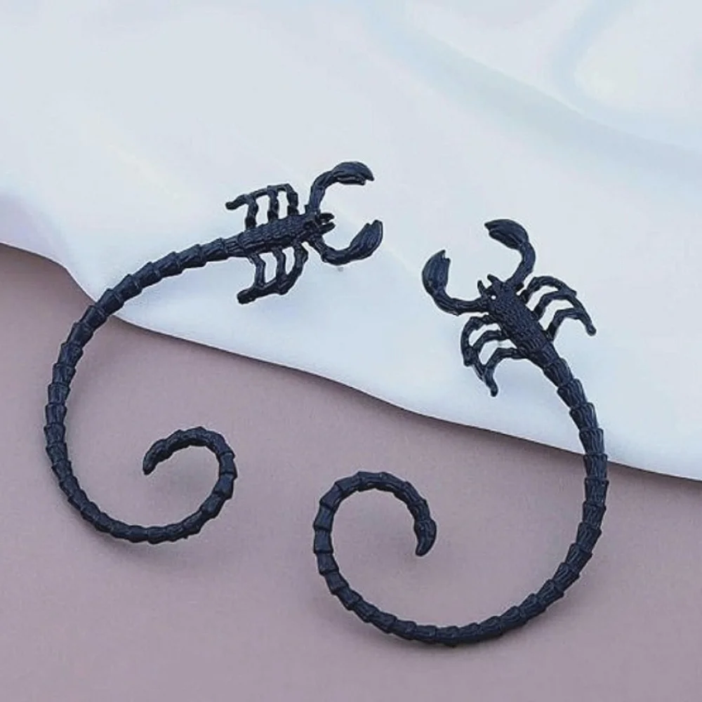 Black Scorpion Earrings